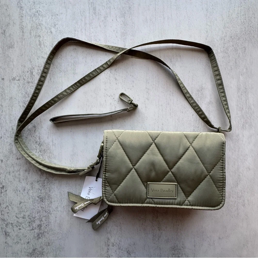 NWT Vera Bradley Quilted Crossbody Bag Wristlet Wallet - Picture 5 of 9